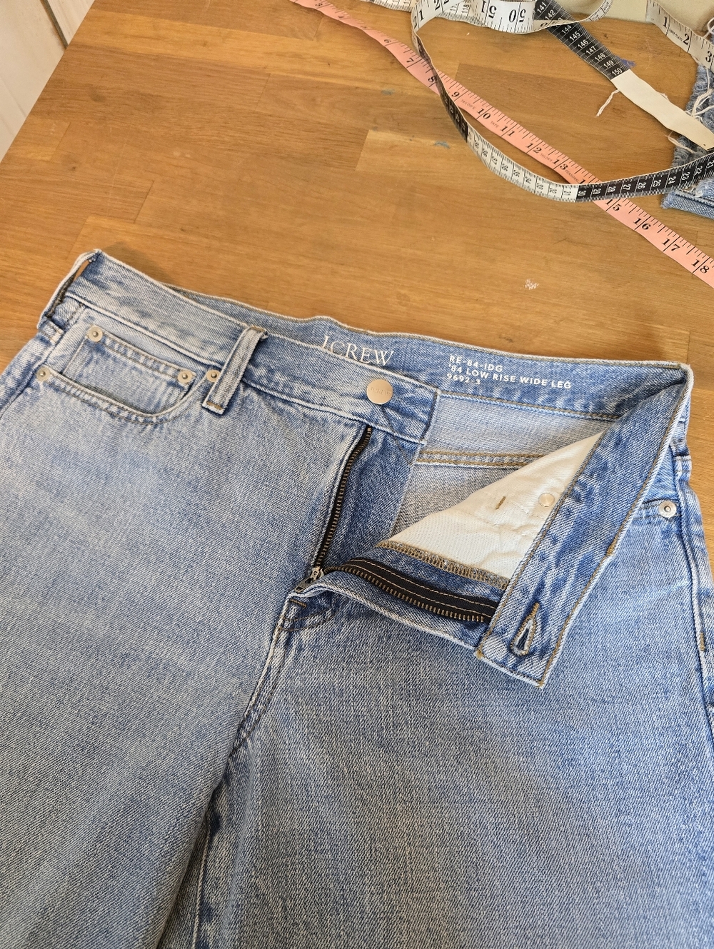 J.Crew '84 Low Rise Wide Leg Jeans Size 27P In Synniva 27 P - Picture 10 of 13